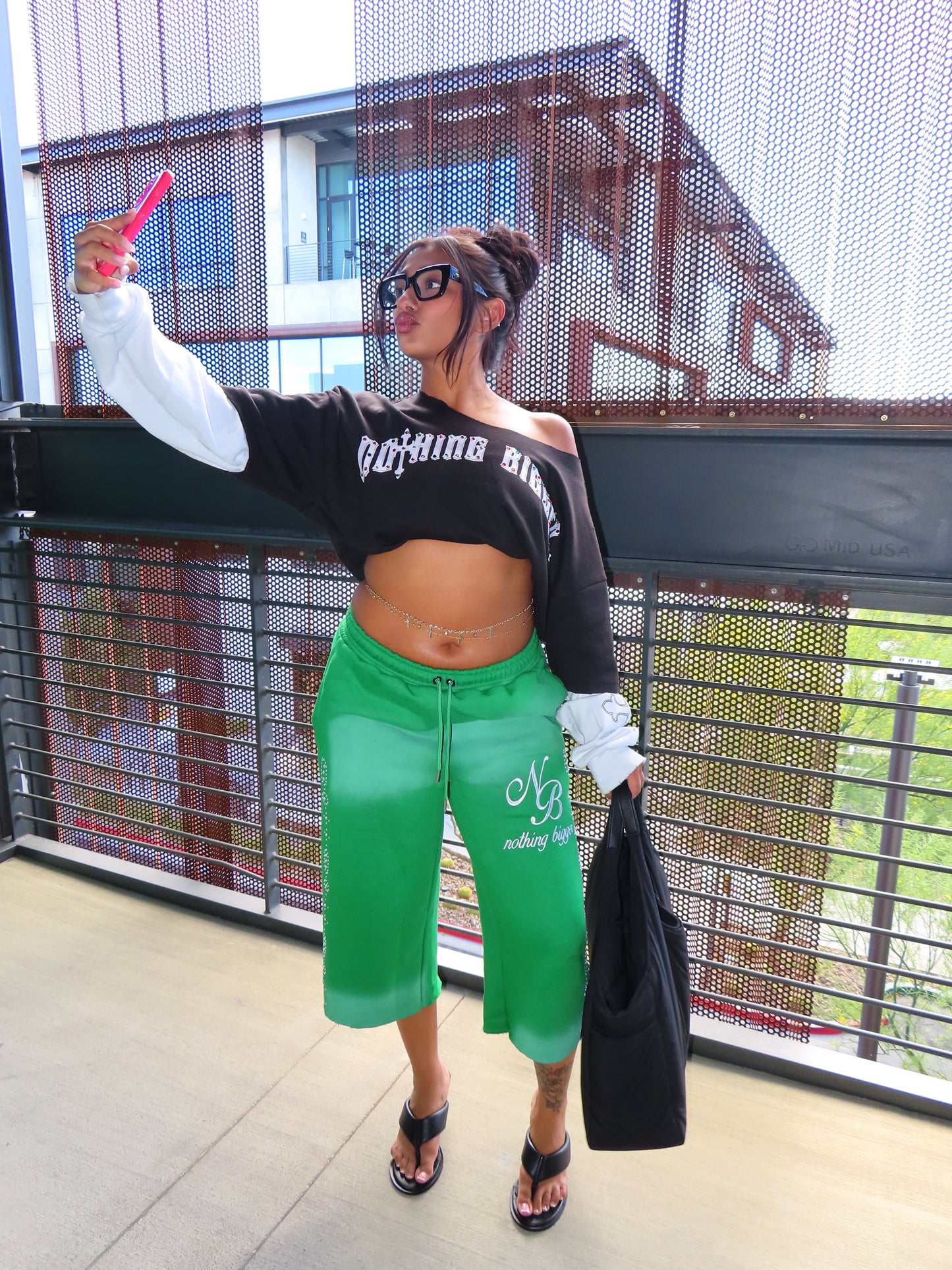Multi color Distressed sweats