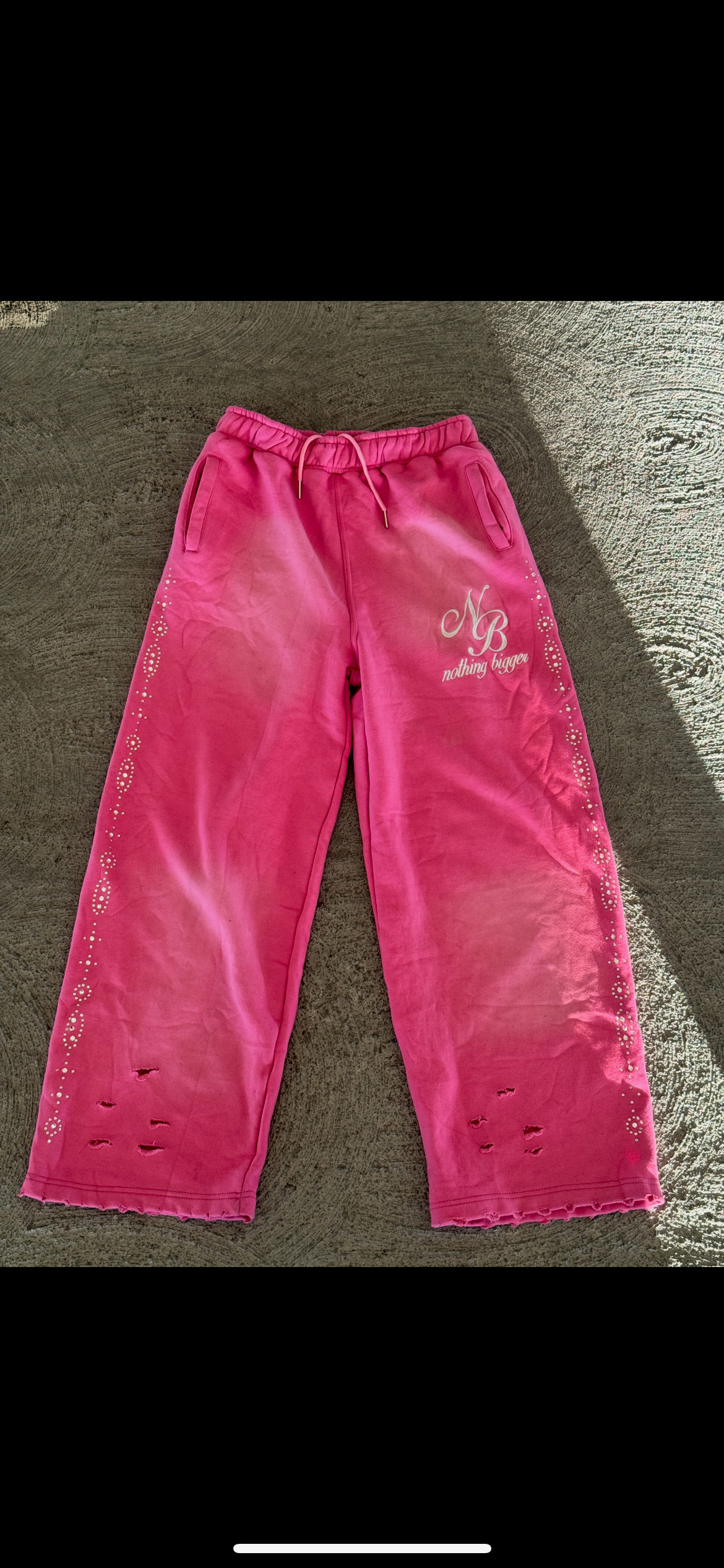 Multi color Distressed sweats