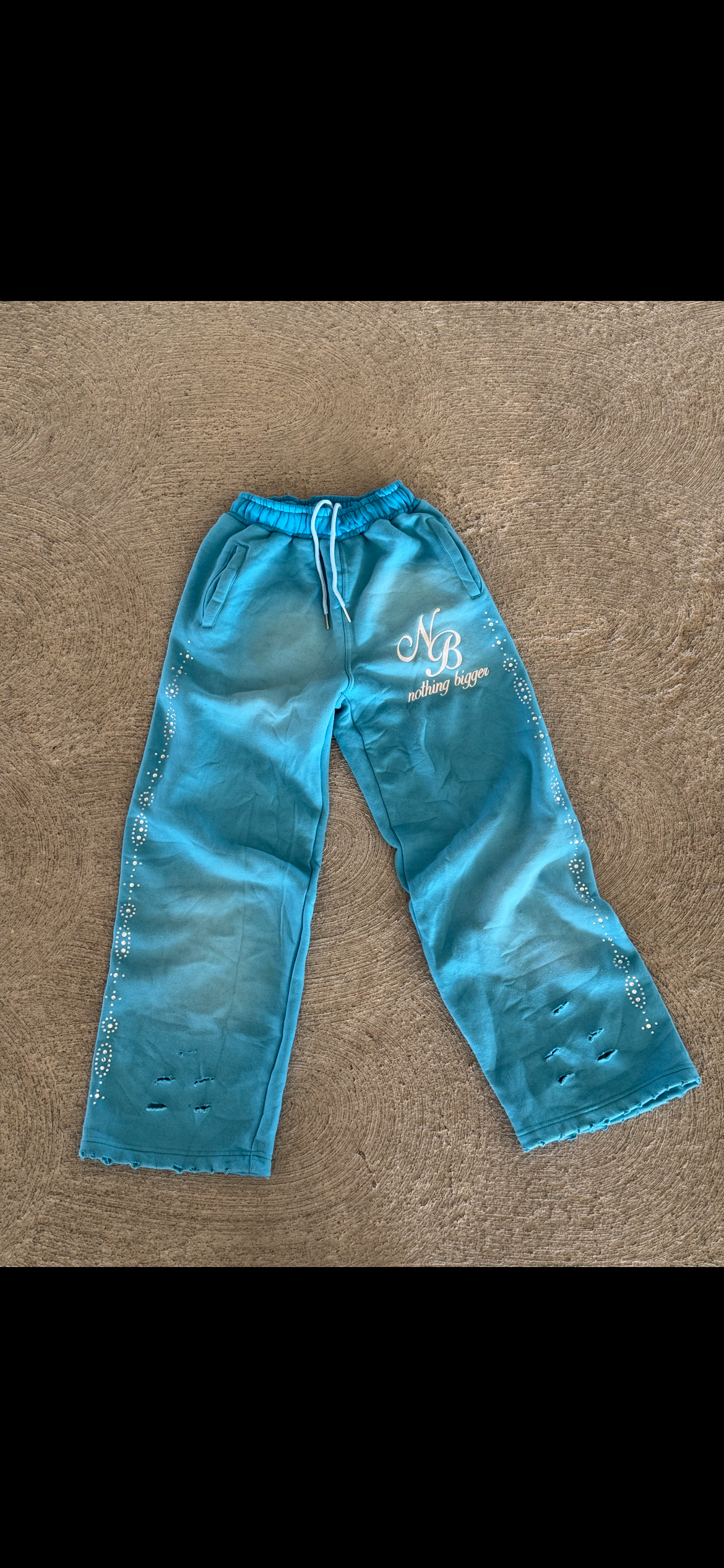 Multi color Distressed sweats